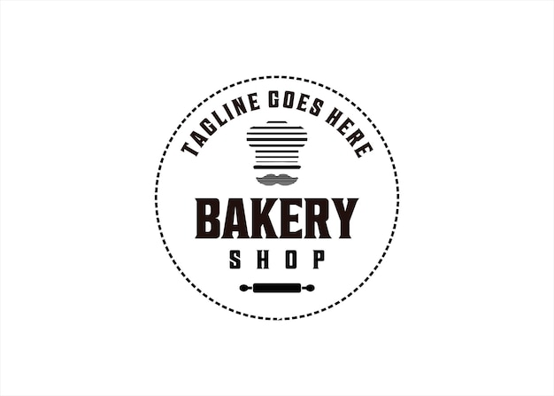 Vector bakery shop logo design