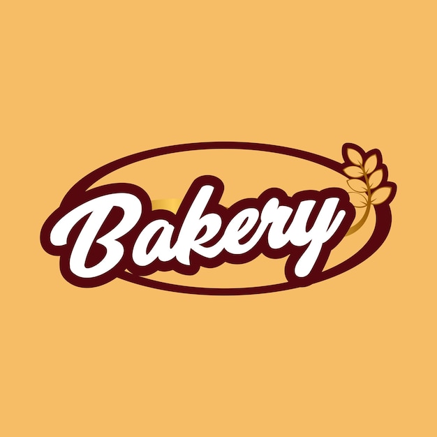 Bakery shop logo template vector design