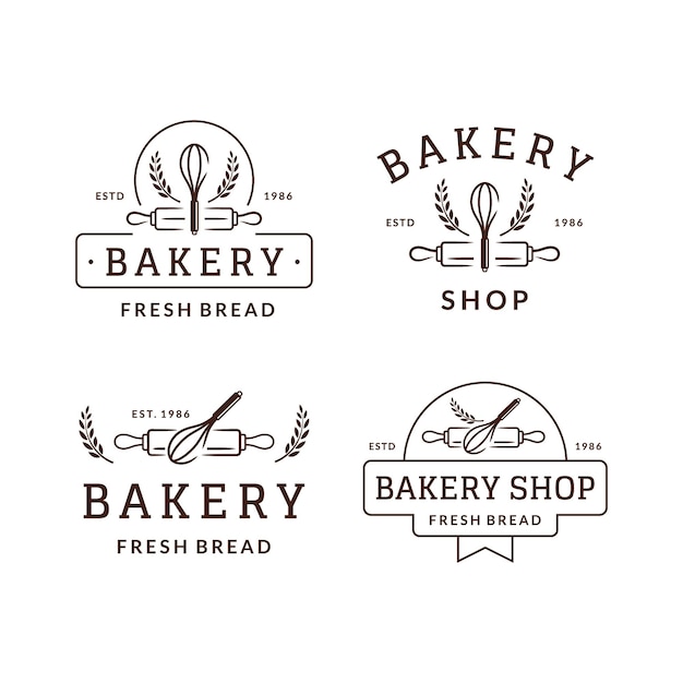 Vector bakery shop logo