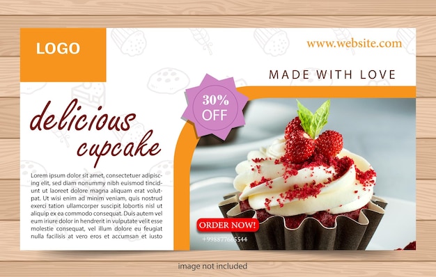 Bakery Shop Poster Design Banner Template For Digital Marketing