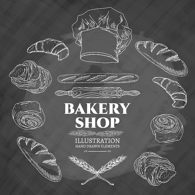 Bakery shop vector illustration