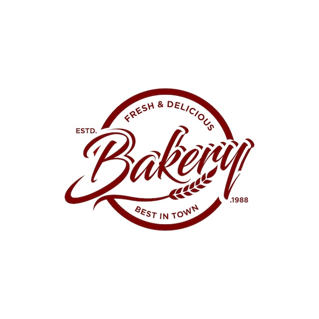 Vector bakery vintage logo