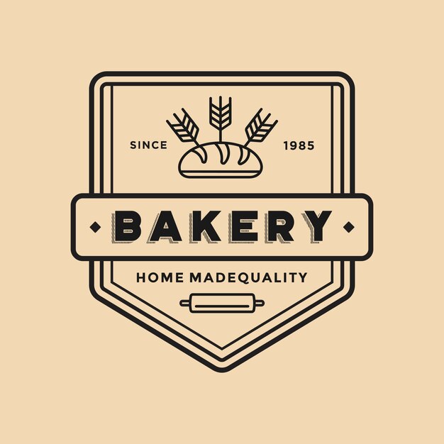 Vector bakery vintage logo