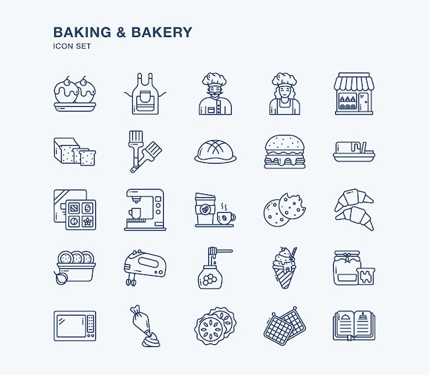 Baking and Bakery vector icon