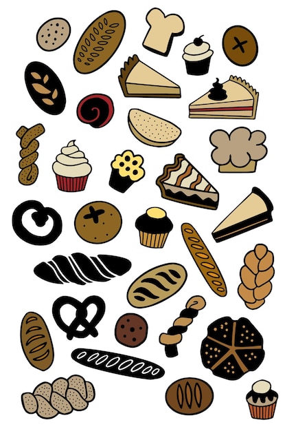 Baking Icons Coloured