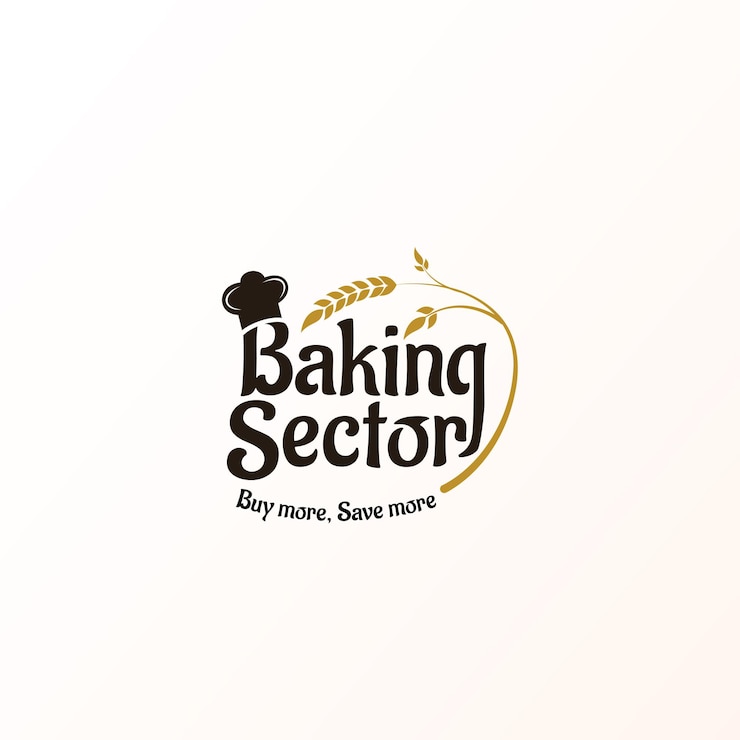 Vector baking sector logo design food