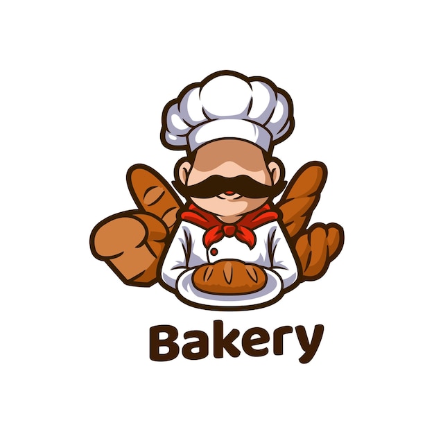 Bakkerij bakeshop voedsel brood mascotte