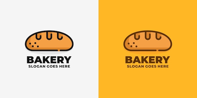 Bakkerij logo ontwerp vector