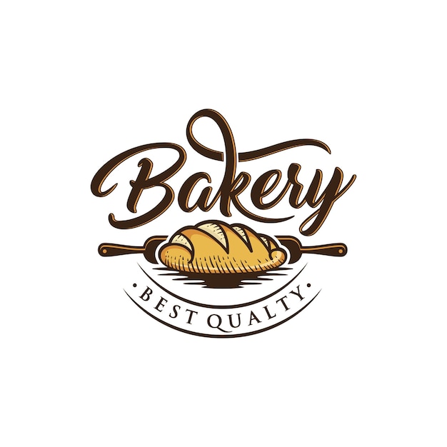 Vector bakkerij logo ontwerp