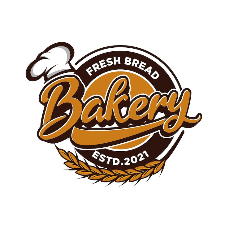 Vector bakkerij logo sjabloon premium vector