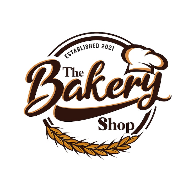 Vector bakkerij logo sjabloon premium vector