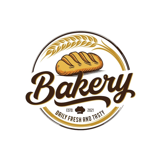 Vector bakkerij logo sjabloon