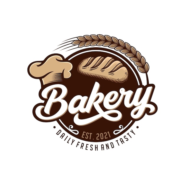 Bakkerij logo sjabloon