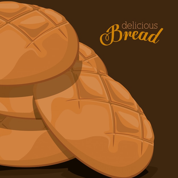 Bakkerij ontwerp vectorillustratie