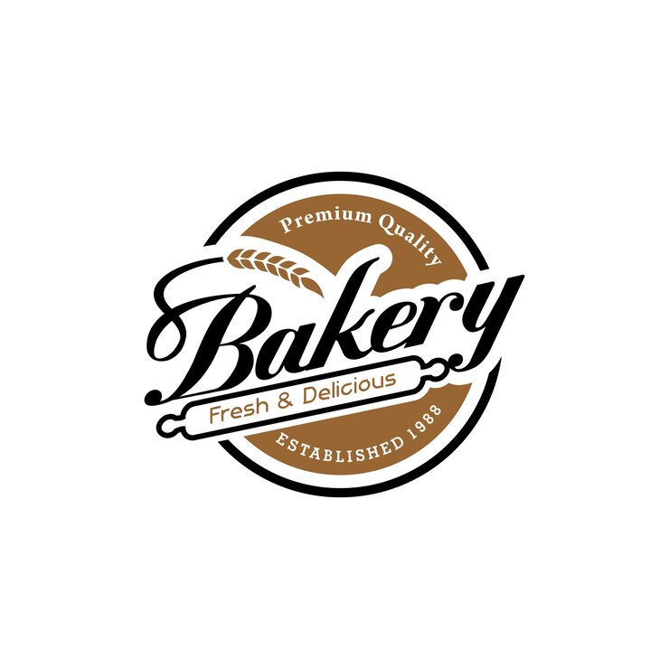 Vector bakkerij vintage logo