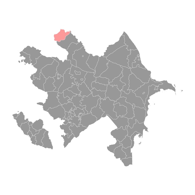 Balakan district map administrative division of azerbaijan