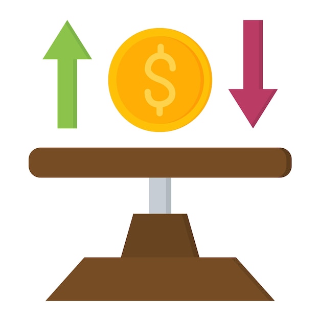 Balance flat illustration