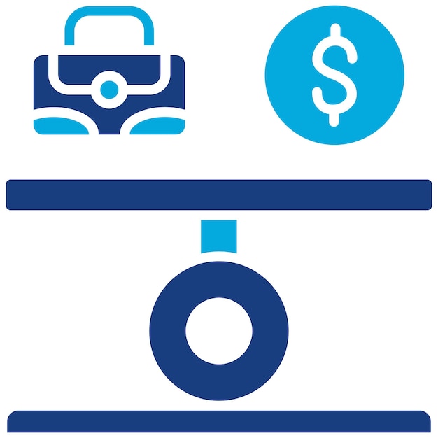 Vector balance icon vector image can be used for fintech