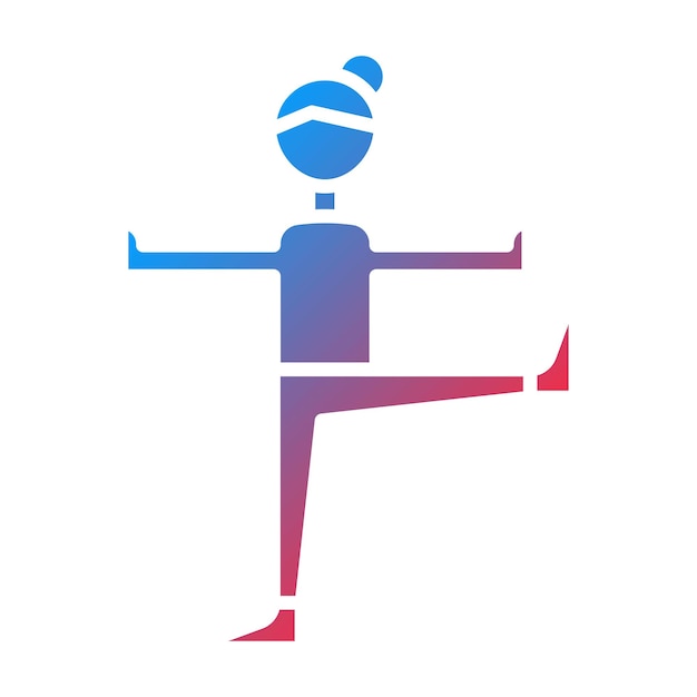 Vettore immagine vettoriale dell'icona di bilanciamento può essere utilizzata per il pilates