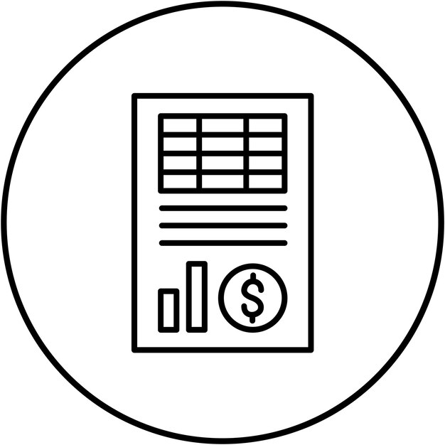 Vector balance sheet icon vector image can be used for accounting