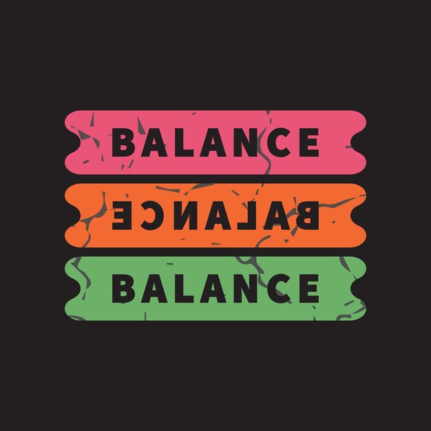 Balance t shirt mockup t shirt design template for print Free Vector