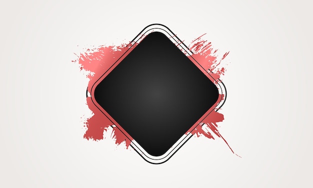 Vector balck and red abstract background