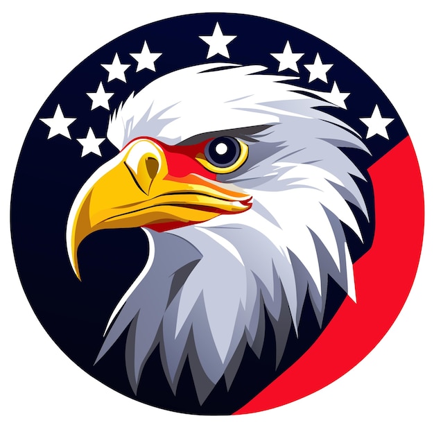 Vector bald eagle american pride symbol