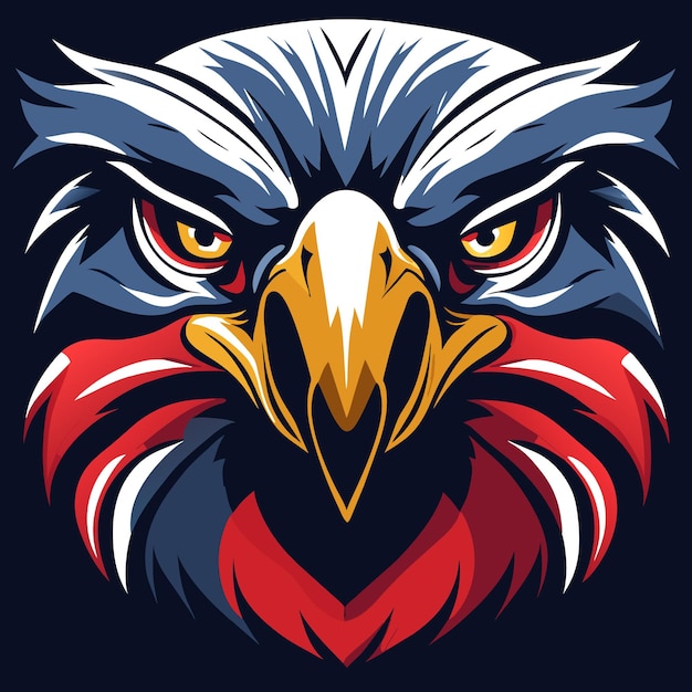 Bald Eagle Concept in Red White and Blue