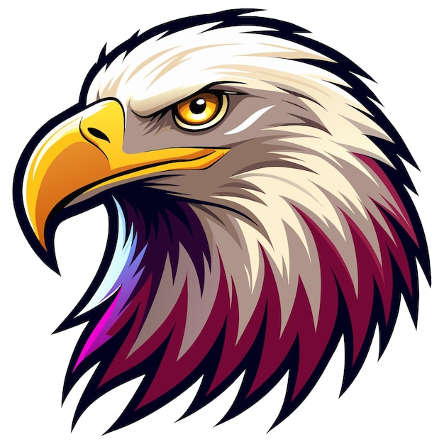 Vector bald eagle head