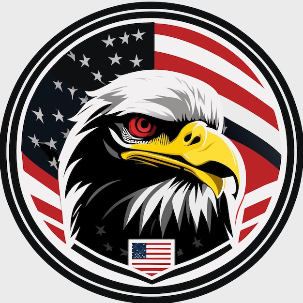 Вектор Лысый орел в американской символике