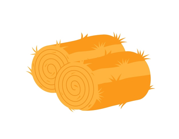 Vector bale of hay icon