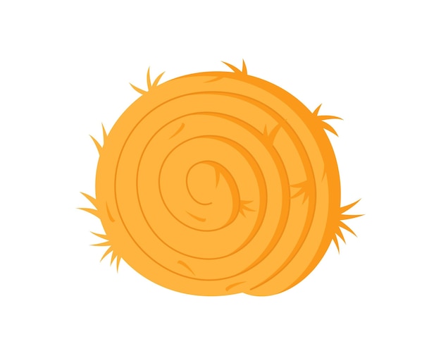 Vector bale of hay icon