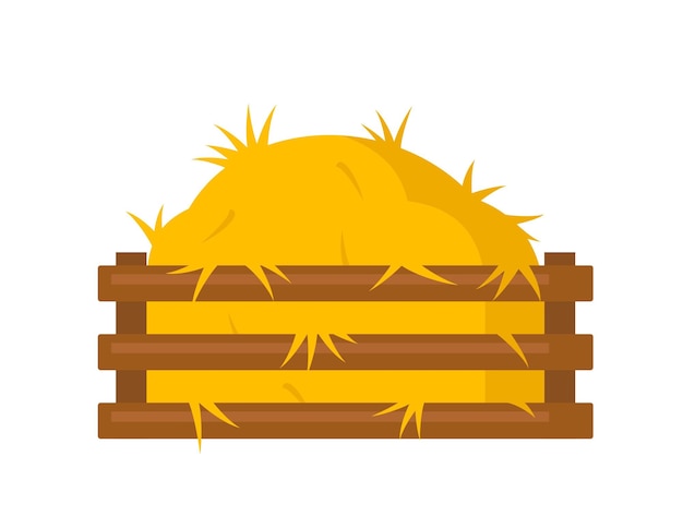 Vector bale of hay icon