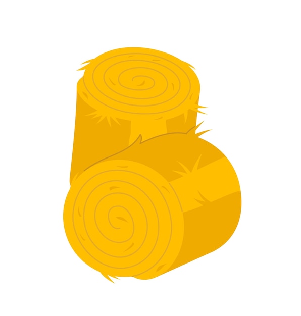 Vector bale of hay icon