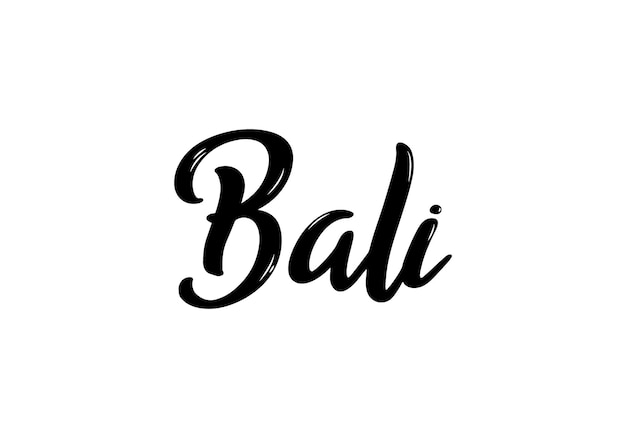 Bali-belettering