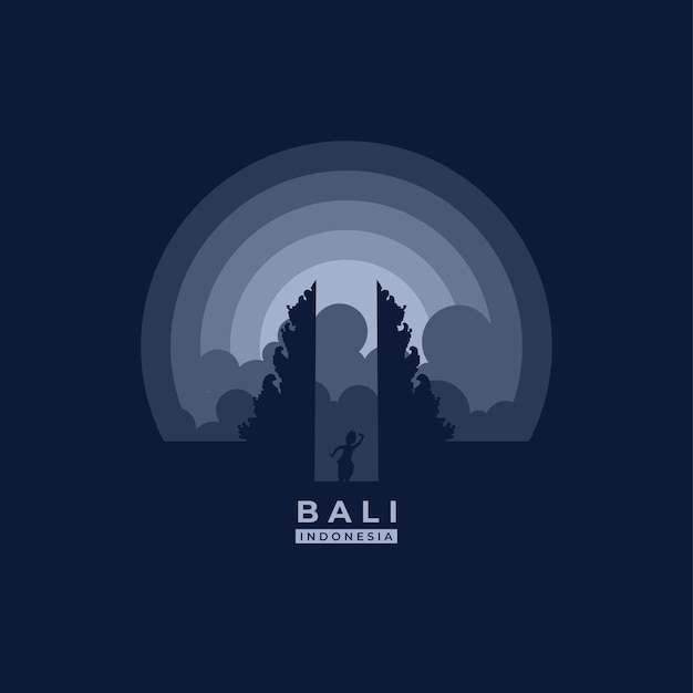 Bali City Silhouette