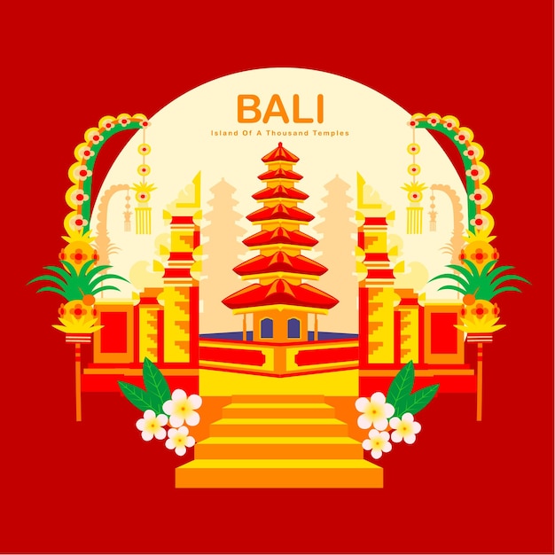 Bali-eiland van duizend tempels