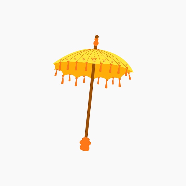 Bali traditional parasol illustration