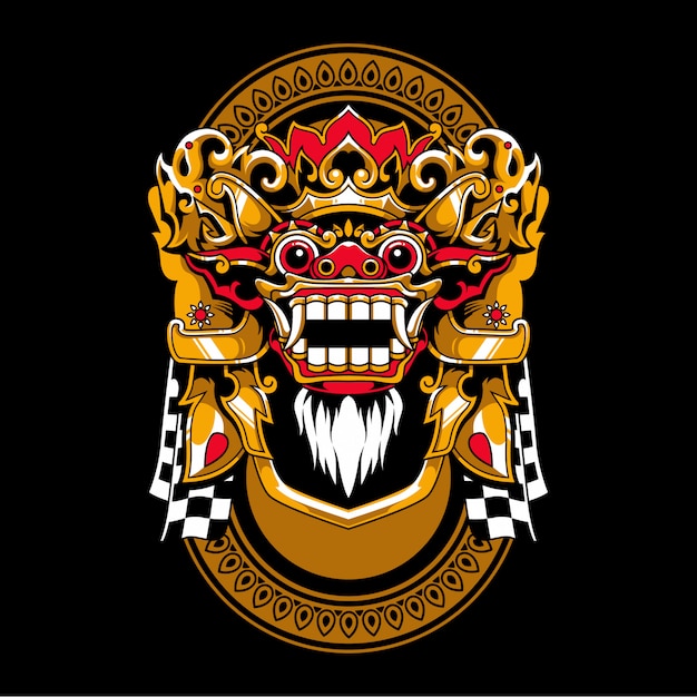 Balinese barong illustratie