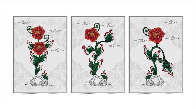 Balinese flower poster