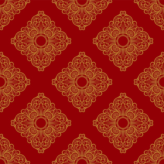 balinese pattern vintage vector royal wallpaper 10