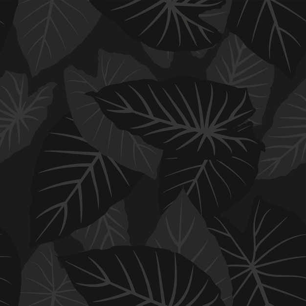 Vector balk leafs seamless pattern