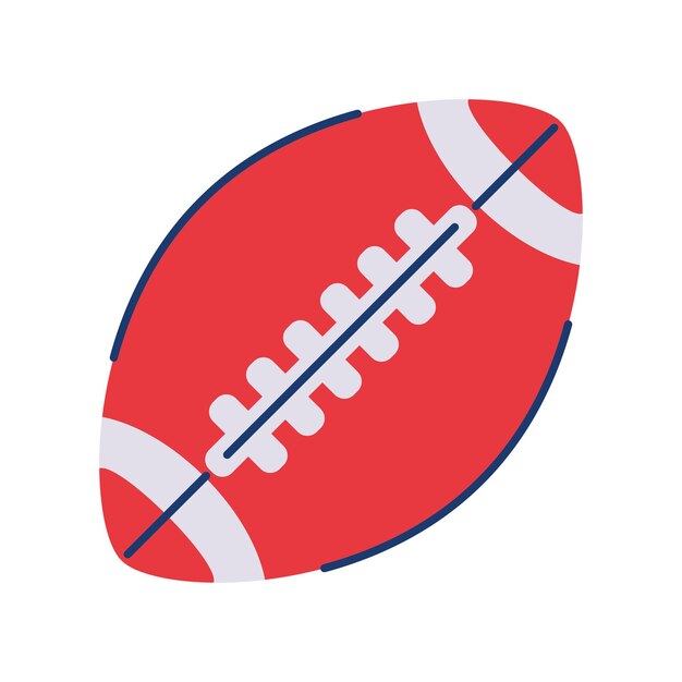 Vector ball american football icon isolated