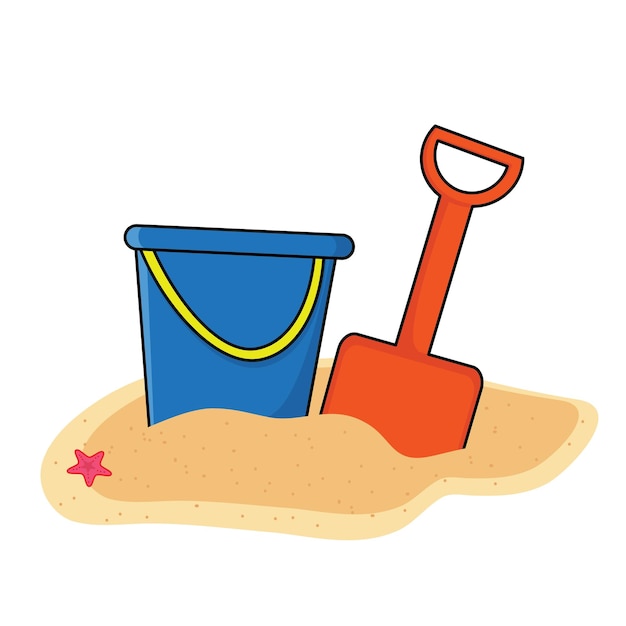 ball and basket tool kids in beach ball and basket on the beach vector