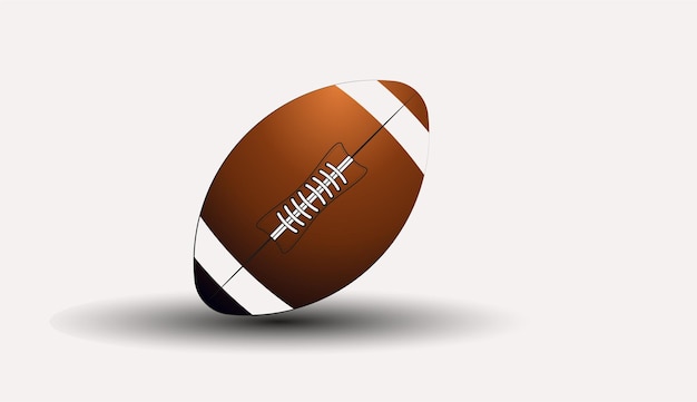 Vector ball concept vector design american football ball concept football ball on an isolated background