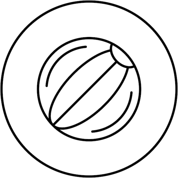 Ball icon vector image can be used for children toys