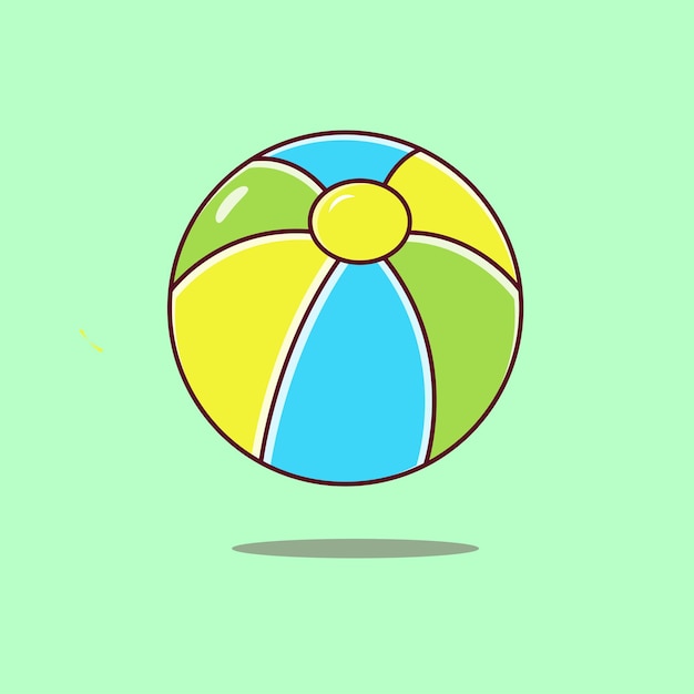 Ball illustration Volley ball illustratiion Plastic ball with beautiful color Children stuff