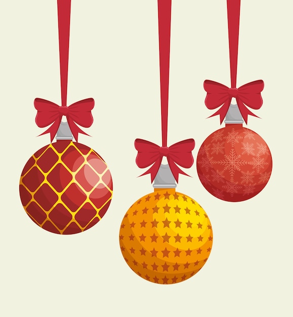 ball merry christmas design