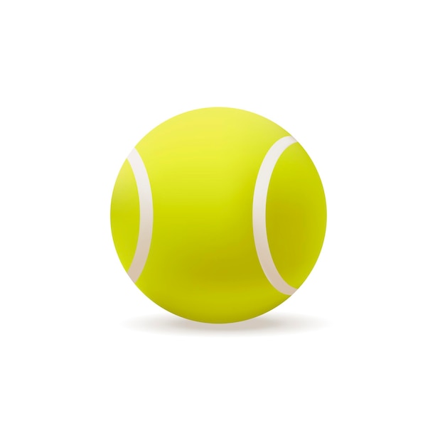 Ball for playing tennis 3D illustration