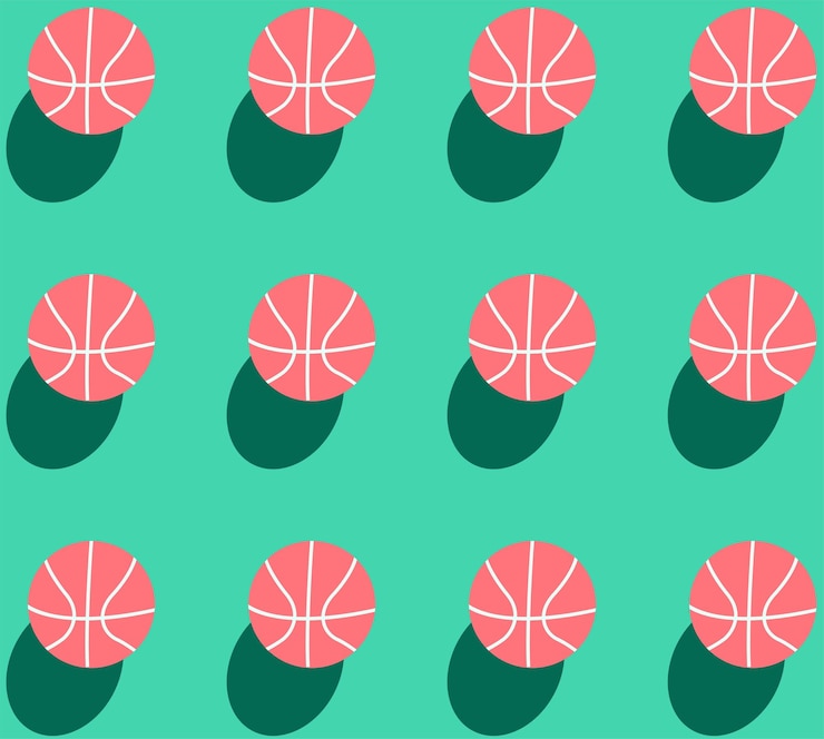 Vector ball seamless pattern